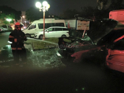 بالصور: احراق مركبة وسط مدينة اللد والشرطة تحقق 